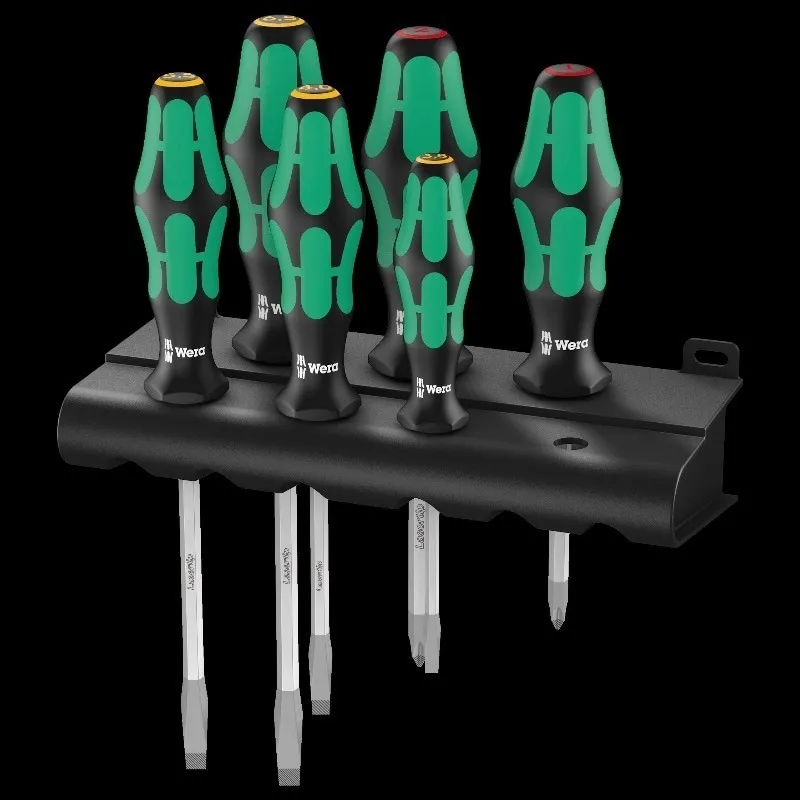 334 SK/6 Rack Screwdriver Set Lasertip 6 pieces